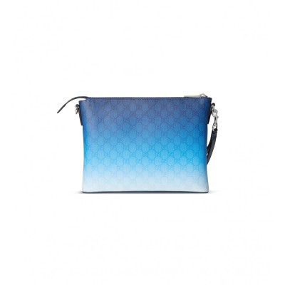 GUCCI COATED FABRIC MEDIUM CLUTCH ‎835692FAERN8475 (31*24.5*5cm)